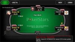 PokerStars pokersidas mjukvara iphone